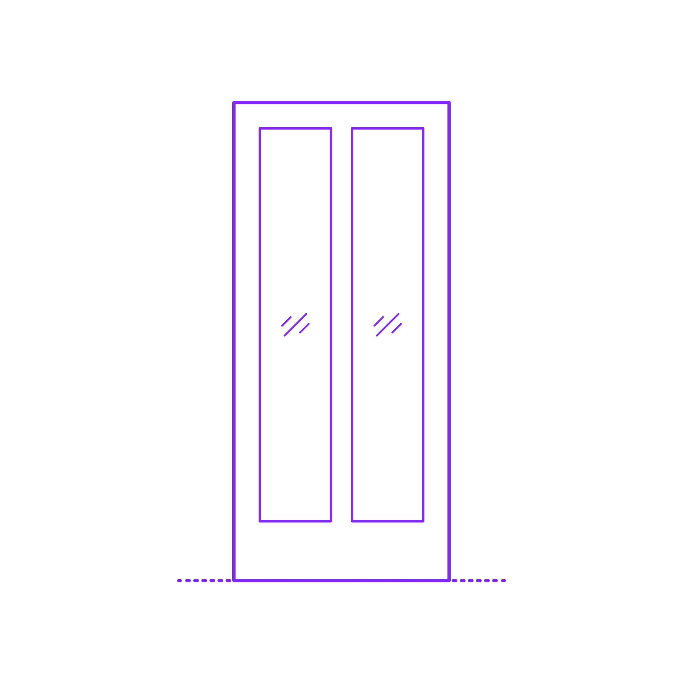 Buildings Interior Doors Lite Interior Door Vertical 2 Panels Mix Craft Design Svg File Free Vectors